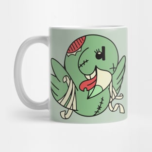 Cute Zombie Parrot // Funny Halloween Animals Mug